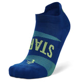 Balega Grit & Grace Start Today No-Show Running Sock - Neon Blue/Mellow Lime