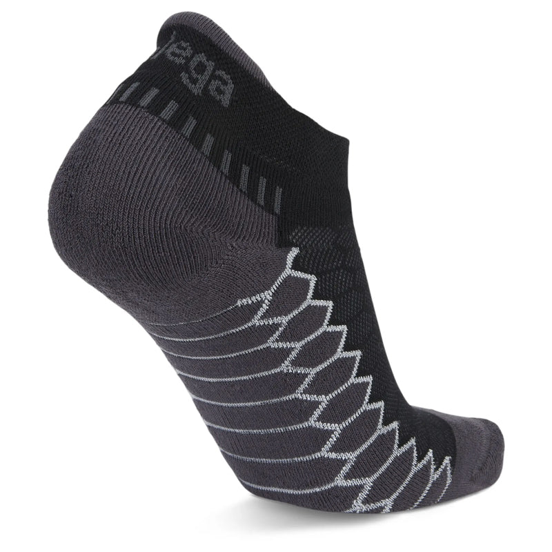 Balega Silver No Show  Running Sock -  Black