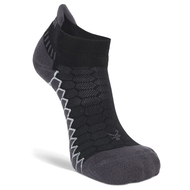 Balega Silver No Show  Running Sock -  Black