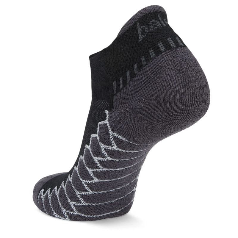 Balega Silver No Show  Running Sock -  Black