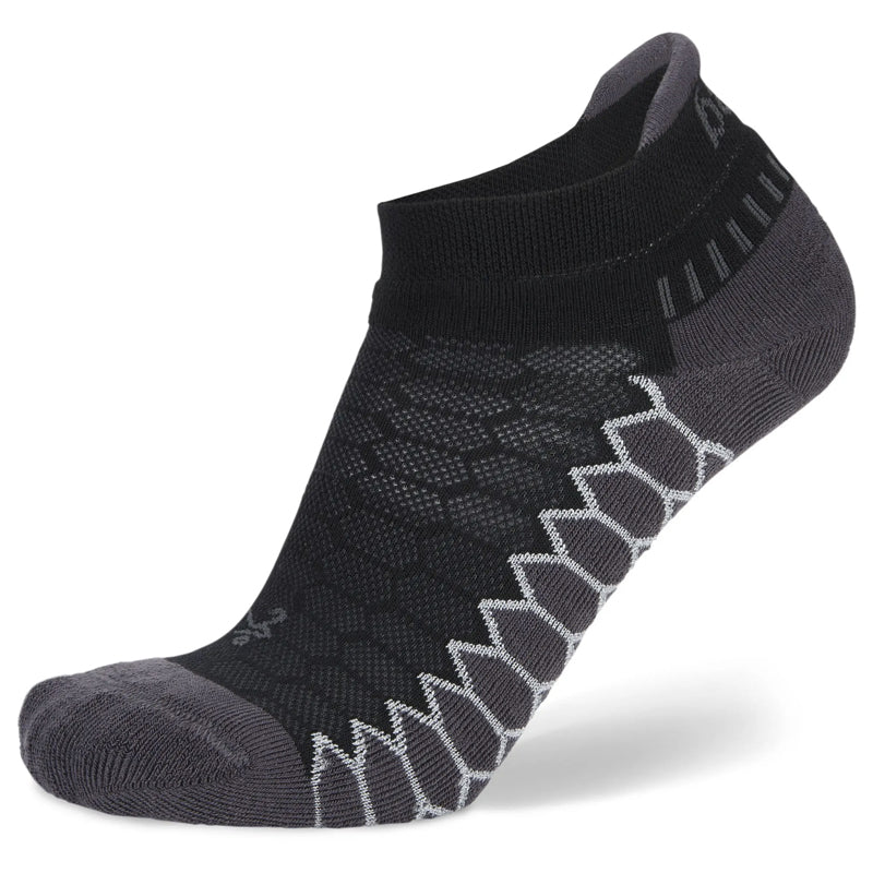 Balega Silver No Show  Running Sock -  Black