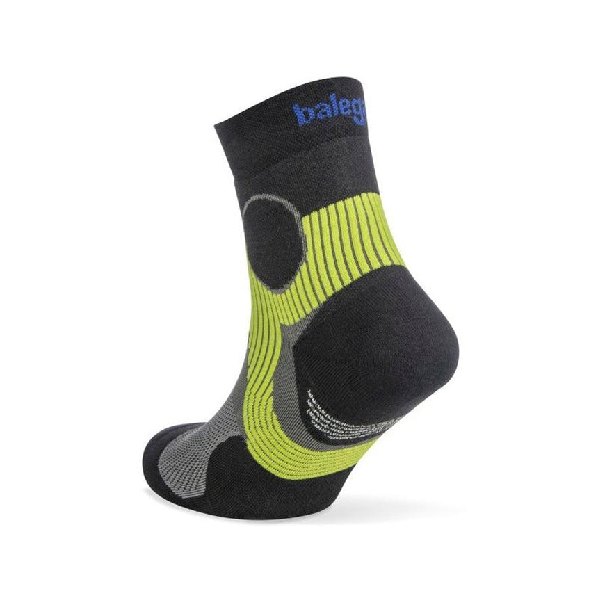 Balega Support Quarter Running Sock - Light Grey/Black