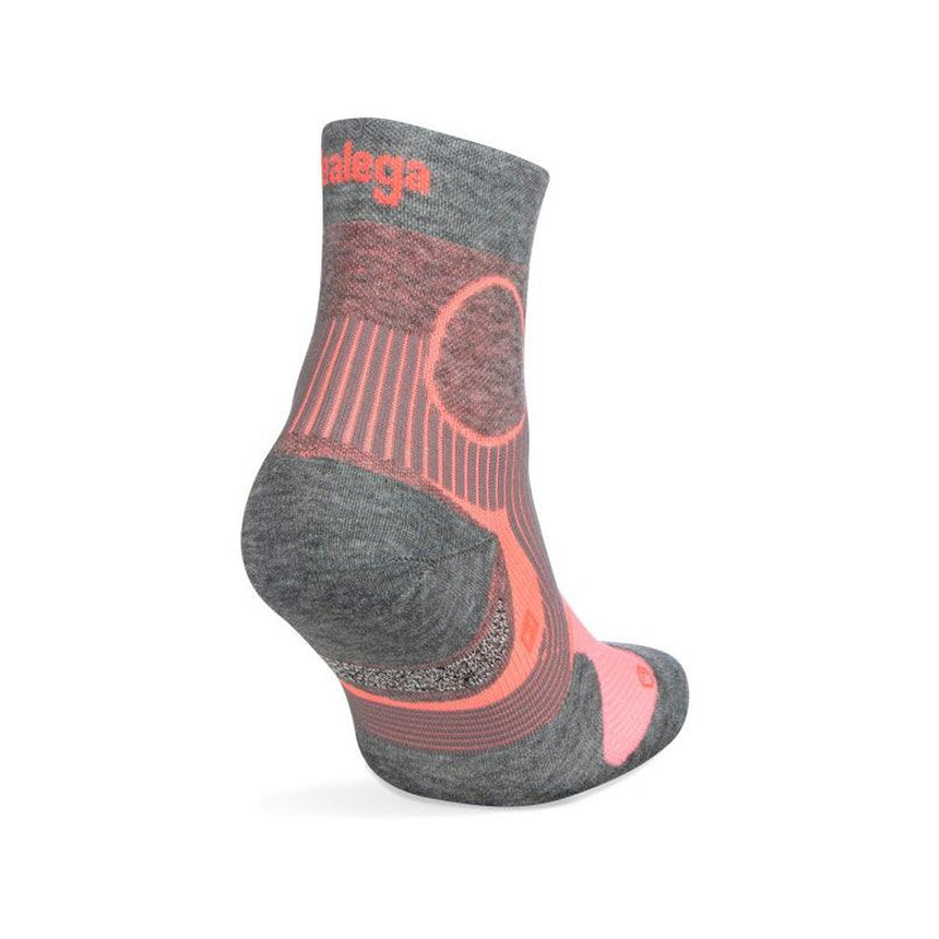 Balega Support Quarter Running Sock - Light Grey/Black