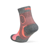 Balega Support Quarter Running Sock - Light Grey/Black