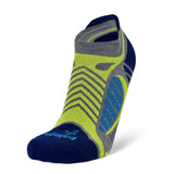 Balega Ultralight No Show  Running Sock - Grey Heather/Royal Blue