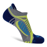 Balega Ultralight No Show  Running Sock - Grey Heather/Royal Blue