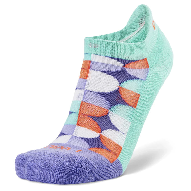 Balega Grit & Grace I Can I Will No-Show Running Sock - Aqua
