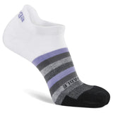 Balega Grit & Grace Unstoppable No-Show Running Sock - White/Black/Purple