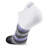 Balega Grit & Grace Unstoppable No-Show Running Sock - White/Black/Purple