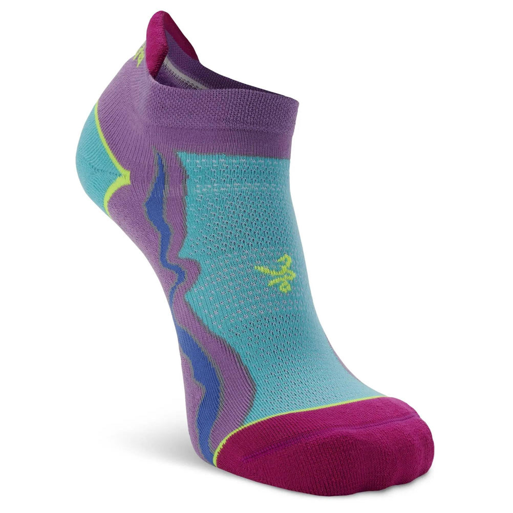 Balega Enduro No-Show Running Sock -  Lilac/Neon Aqua