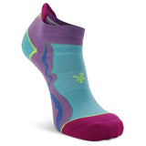 Balega Enduro No-Show Running Sock -  Lilac/Neon Aqua