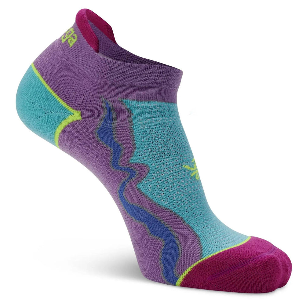 Balega Enduro No-Show Running Sock -  Lilac/Neon Aqua