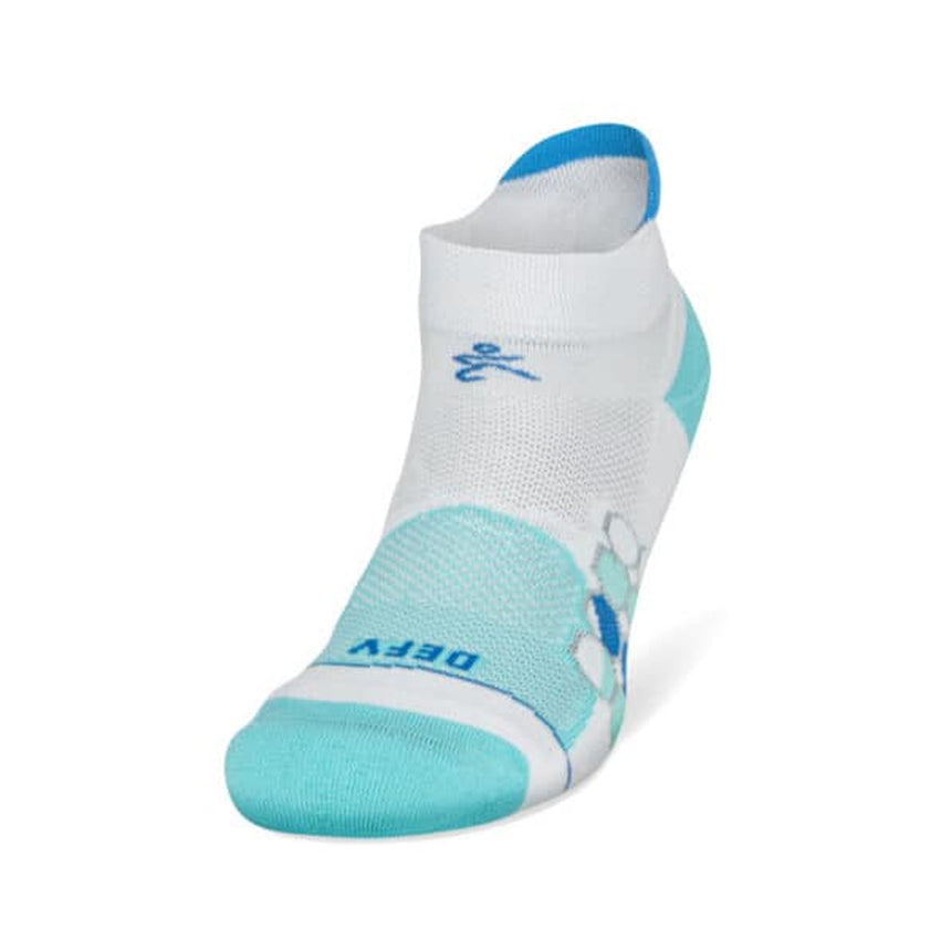 Balega-enduro-no-show-Grit-and-Grace-white-light-aqua-front