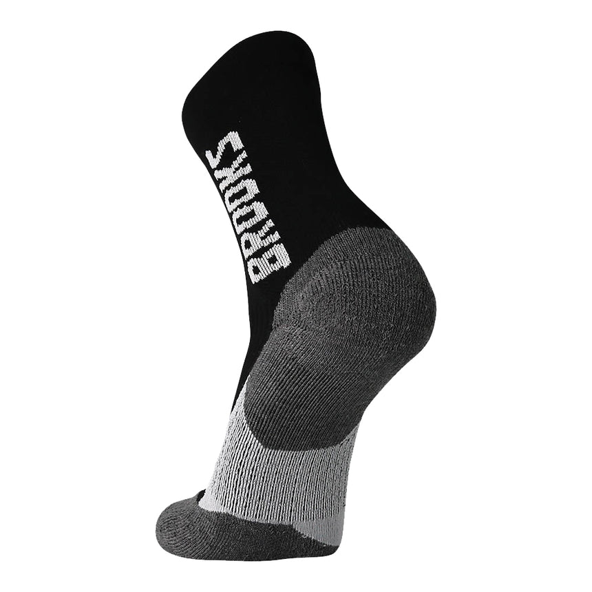 Brooks Ghost Crew Running Sock - Black/BR Crew