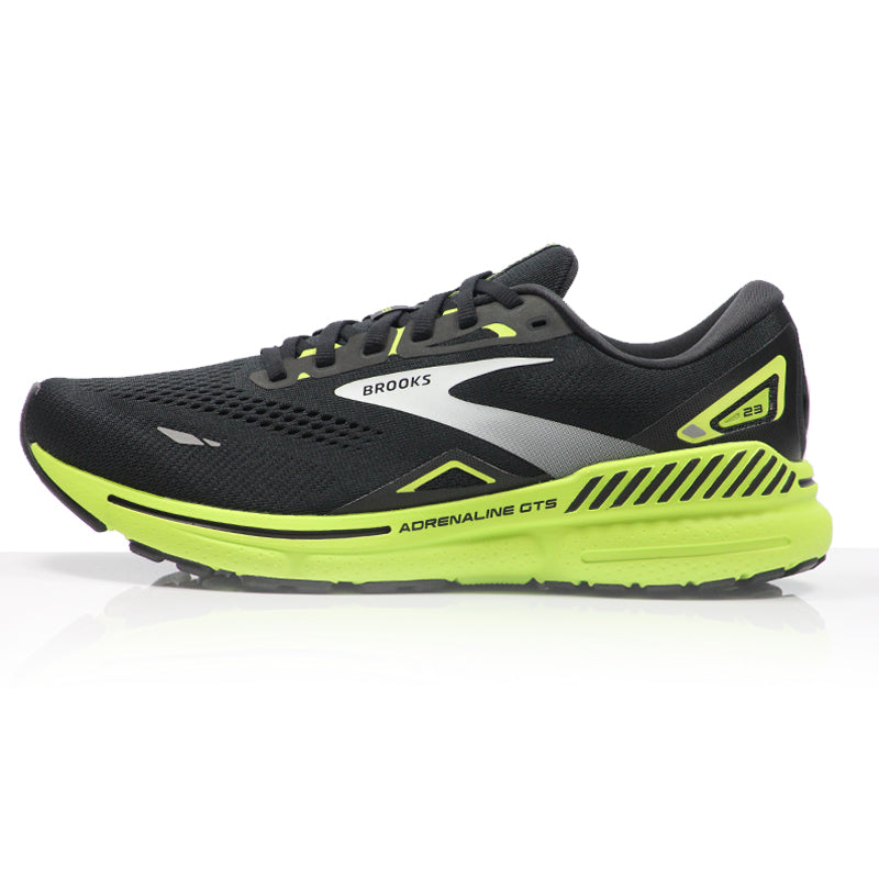 Brooks Adrenaline GTS 23 Men's Running Shoe - Black/Green/White