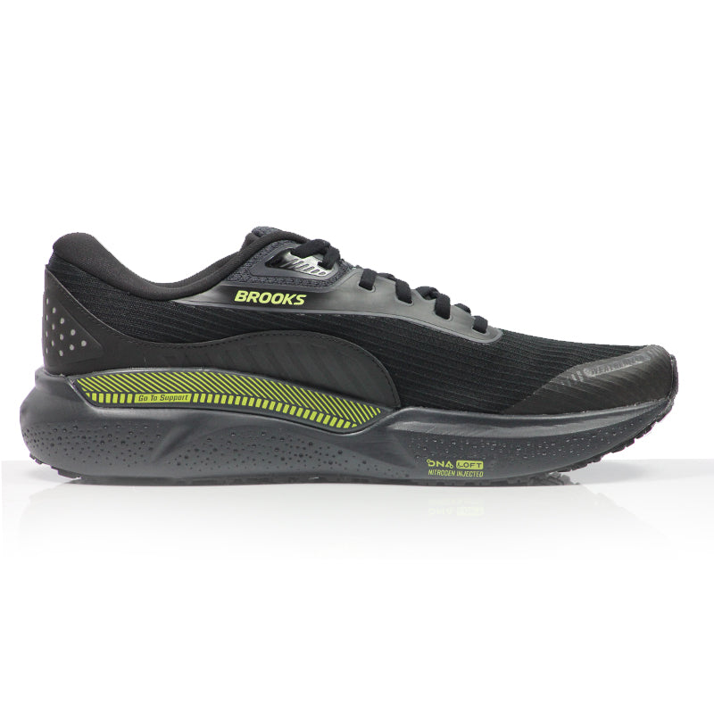 Brooks Adrenaline GTS 24 Weatherised Men's Running Shoe - Black/Ebony/New Yellow