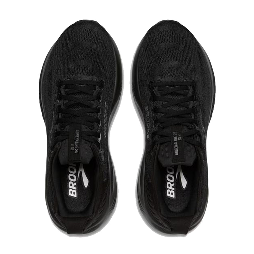 Brooks Adrenaline GTS 25 Wide Fit Men's Running Shoe - Black/Black/Ebony