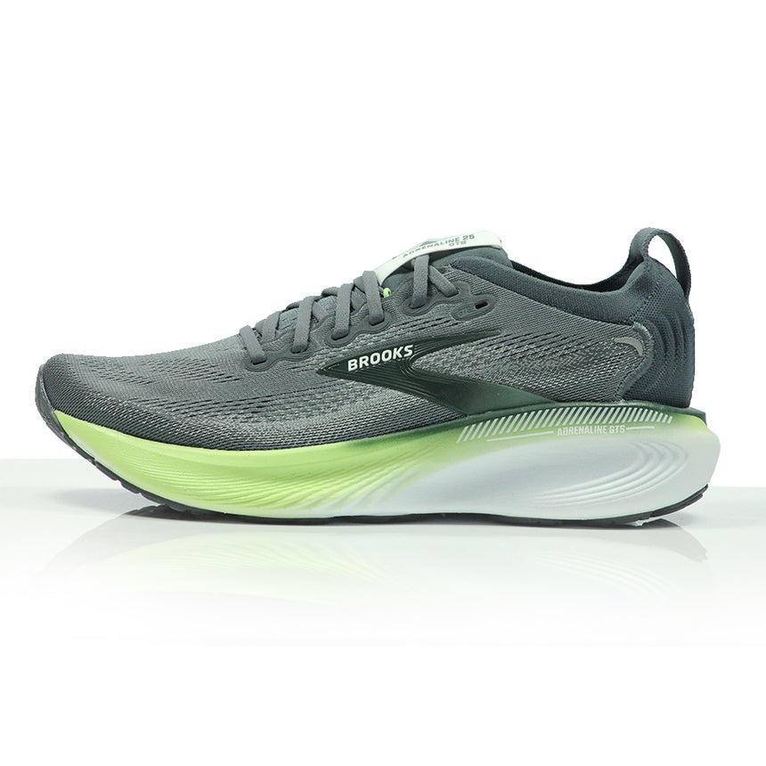 Brooks Adrenaline GTS 25 Men's Running Shoe - Grey/Paradise Green/Spruce