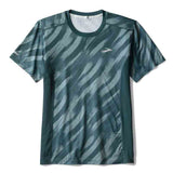 Brooks Atmosphere 3.0 Short Sleeve Men's Running Tee - Ultra Print/Deep Sea