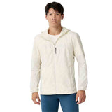 Brooks Canopy Reflective Men's Running Jacket - Reflective Wordmark Bone