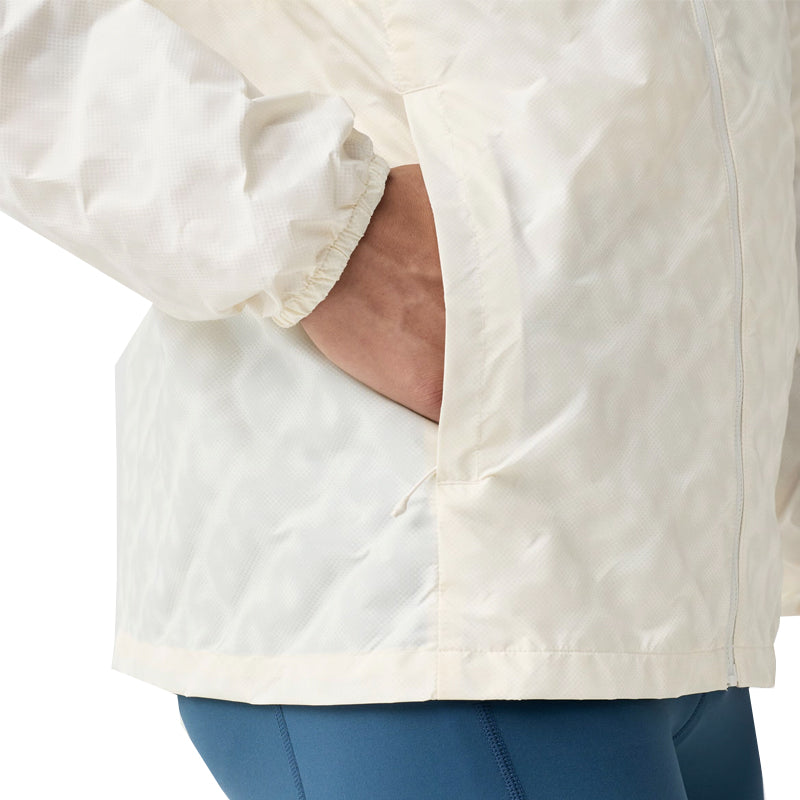 Brooks Canopy Reflective Men's Running Jacket - Reflective Wordmark Bone