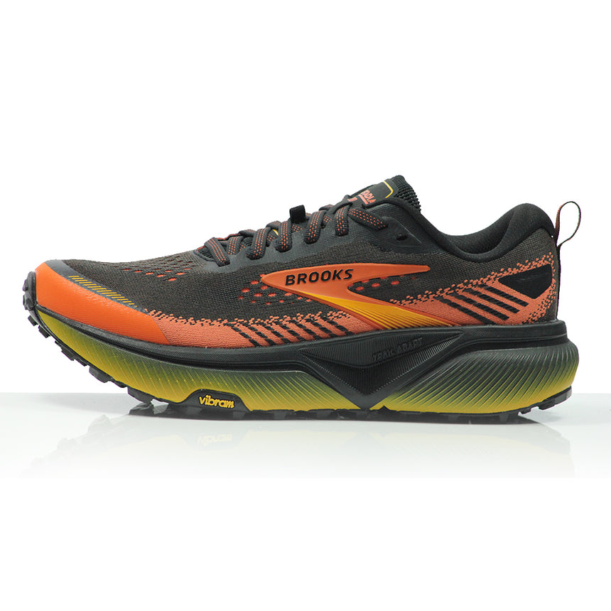 Brooks Cascadia 20 Men's Trail Shoe - Black/Tigerlily/Orange