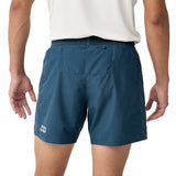 Brooks Dash Reflective Men's Running Short - Reflective Wordmark Indigo