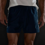 Brooks Dash Reflective Men's Running Short - Reflective Wordmark Indigo