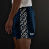 Brooks Dash Reflective Men's Running Short - Reflective Wordmark Indigo