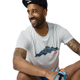 Brooks Distance 3.0 Short Sleeve Men's Running Tee - Heather Bit Of Blue/Out of Range