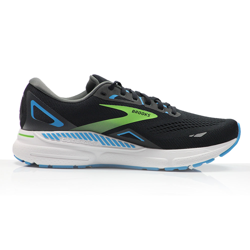 Brooks Adrenaline GTS 23 Men's Wide Fit Running Shoe - Black/Hawaiian Ocean/Green