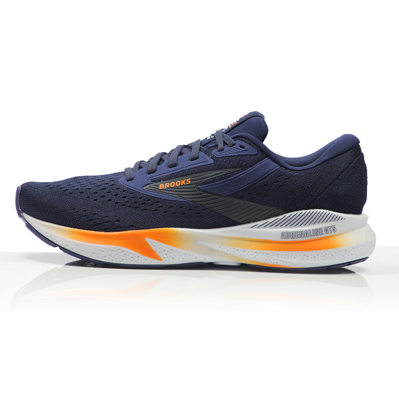 Brooks Adrenaline GTS 24 Men's Running Shoe - Peacoat/Orange/White