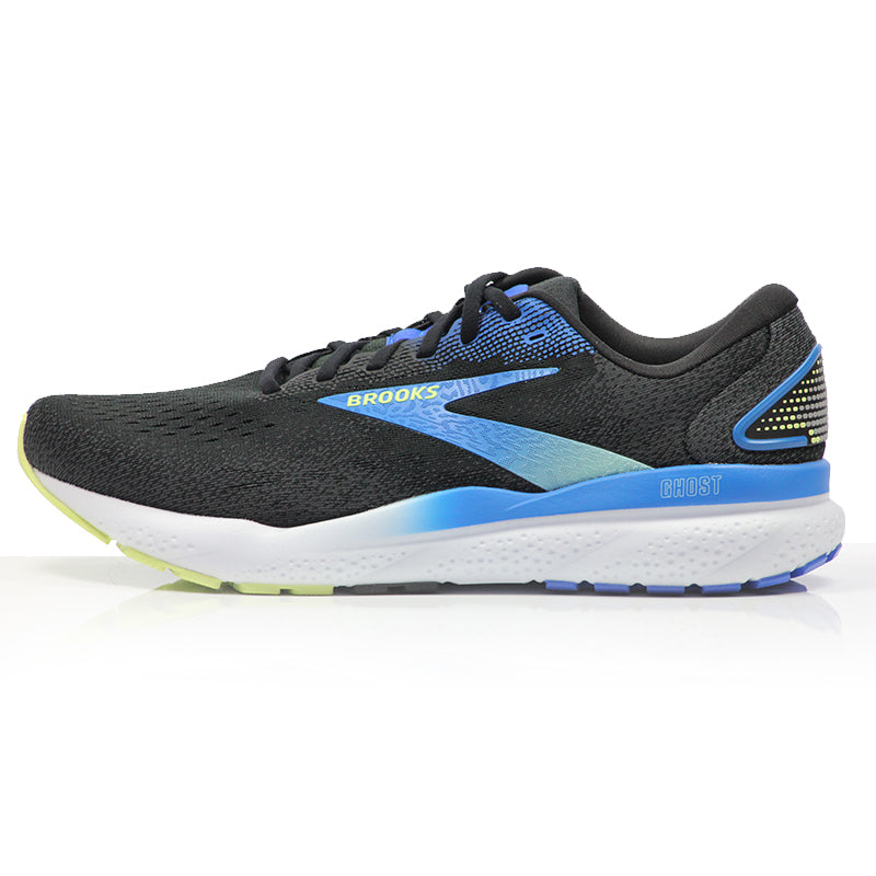 Brooks Ghost 16 Men's Running Shoe - Black/Cobalt/Neo Yellow
