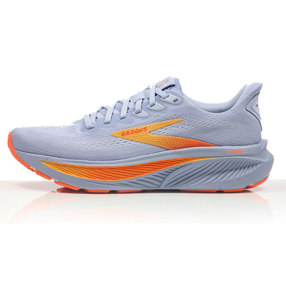 BROOKS Ghost 17 Herensneakers, 46,5 EU, Blazing Orange Yellow Ebony, 46.5 EU