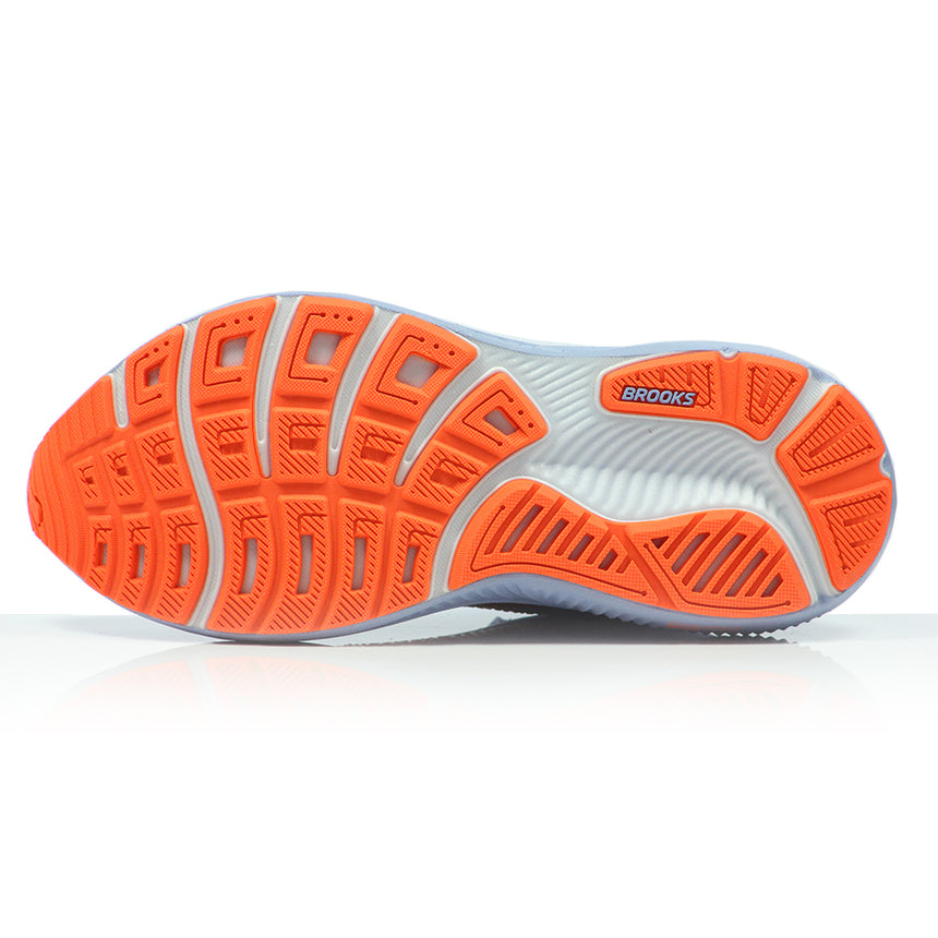 Brooks Ghost 17 Women's Running Shoe - Blue Heron/White/Orange