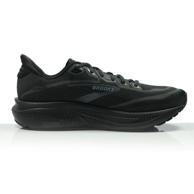 Brooks Ghost 18 Men's Wide Fit Running Shoe - Black/Black/Ebony