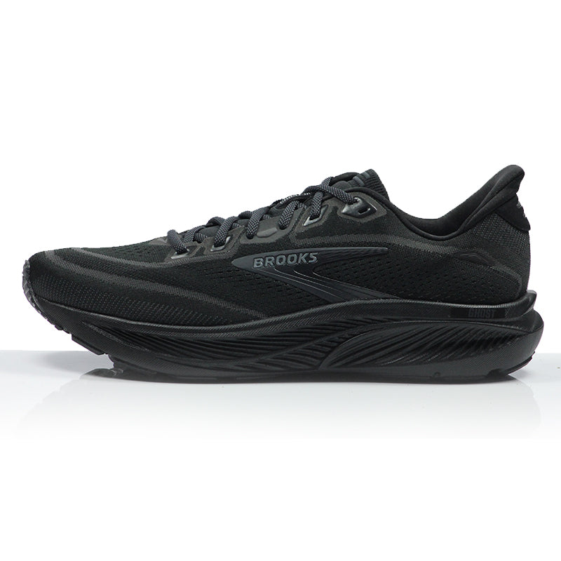 Brooks Ghost 18 Men's Wide Fit Running Shoe - Black/Black/Ebony