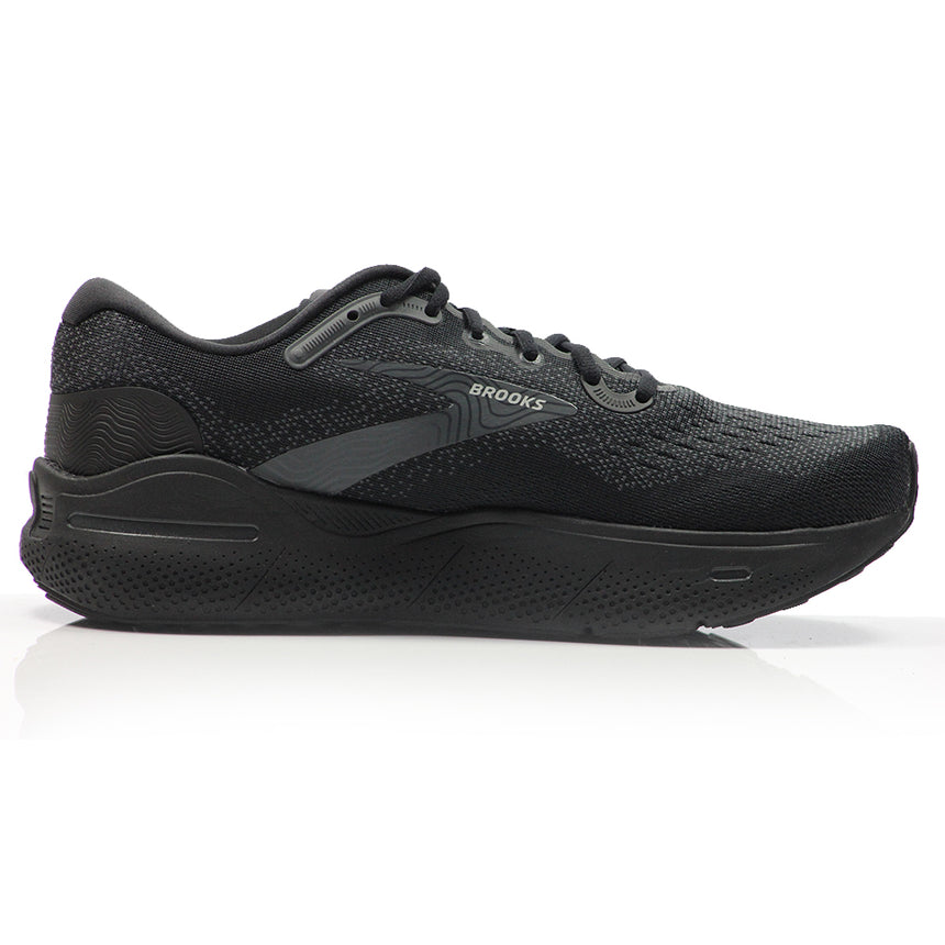 Brooks Ghost Max Women's Wide Fit Running Shoe - Black/Black/Ebony