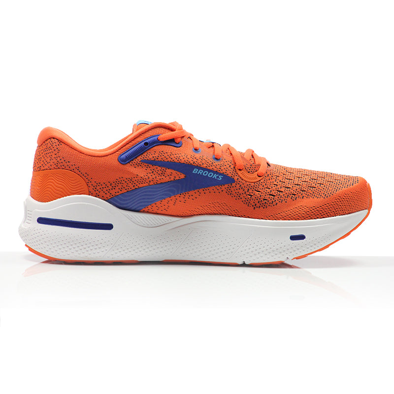 Brooks Ghost Max Men's Running Shoe - Red Orange/Black/Surf the Web
