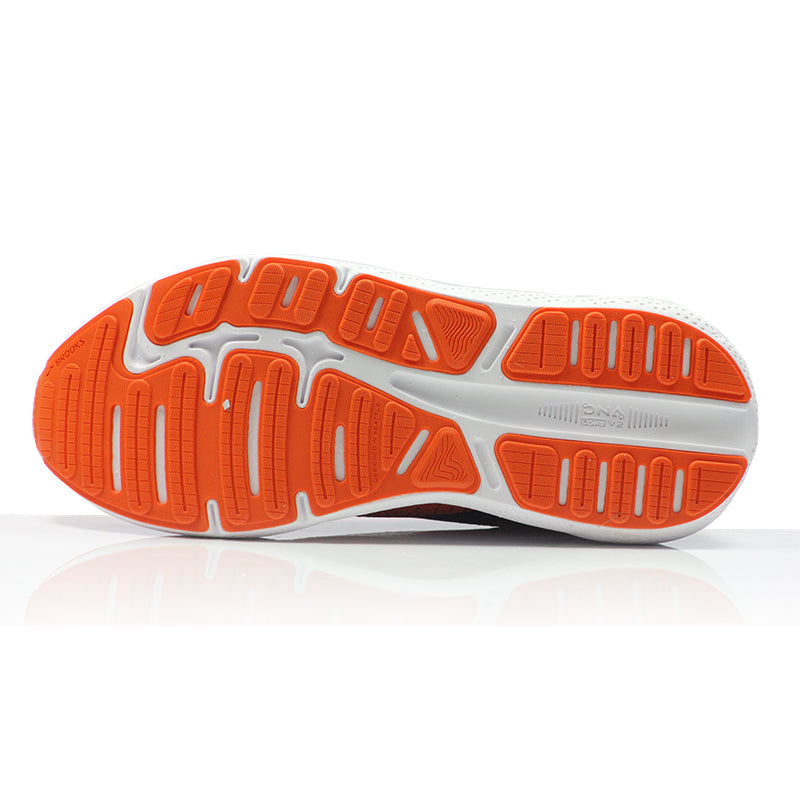 Brooks Ghost Max Men's Running Shoe - Red Orange/Black/Surf the Web