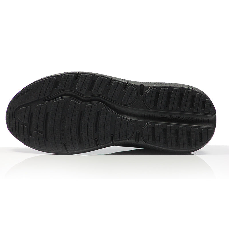 Brooks Ghost Max Men's 2E Wide Fit Running Shoe - Black/Black/Ebony