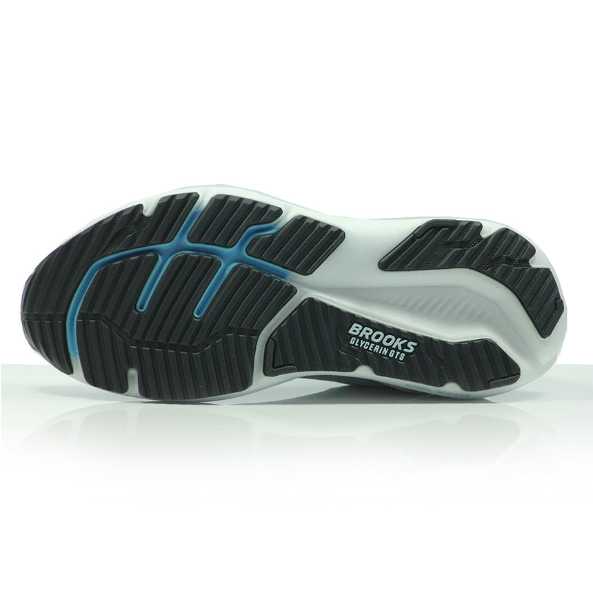 Brooks Glycerin GTS 23 Men's Running Shoe - White/Rain/Baltic Sea