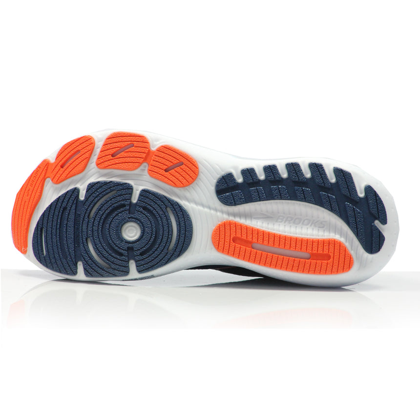 Brooks Glycerin GTS 21 Men's Running Shoe - Blue Opal/Black/Nasturtium