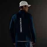 Brooks Run Thermal Reflective Half Zip Men's Running Top - Indigo/Reflective