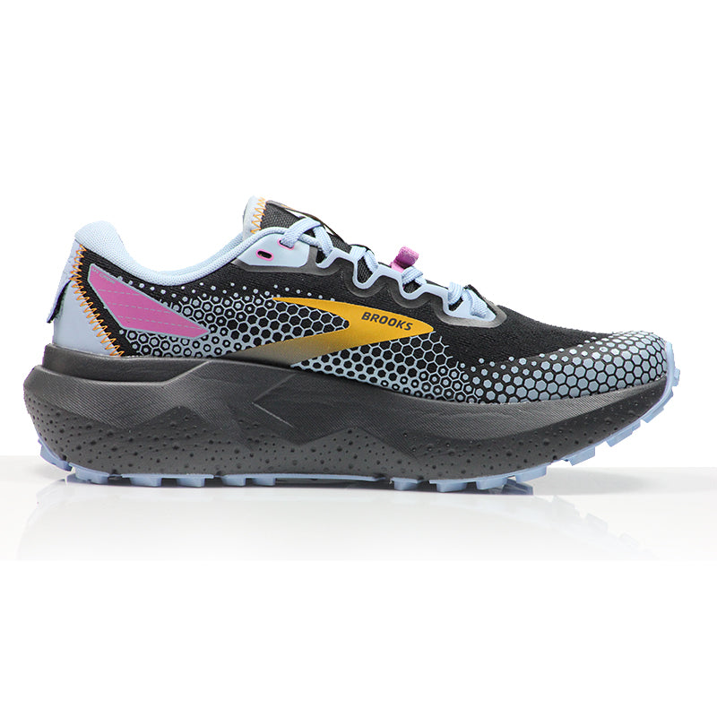 Brooks Caldera 6 Women's Trail Shoe - Black/Blue/Yellow