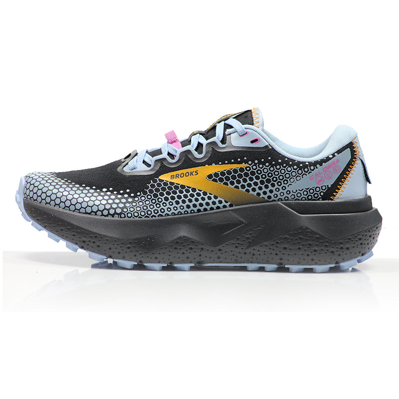 Brooks Caldera 6 Women's Trail Shoe - Black/Blue/Yellow