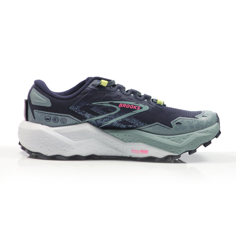 Brooks Caldera 7 Women's Trail Shoe - Peacoat/Citadel/Sunny Lime