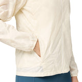 Brooks Canopy Reflective Women's Running Jacket - Reflective Wordmark Bone