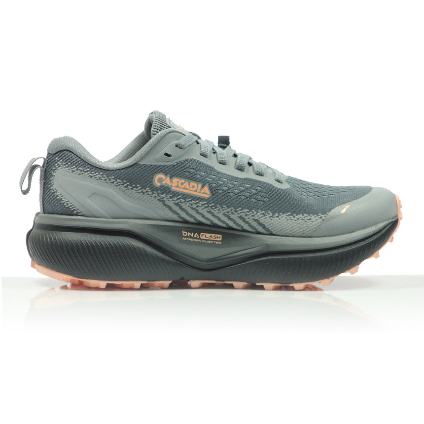 Brooks Cascadia 20 Women's Trail Shoe - Grey/Grey/Peach