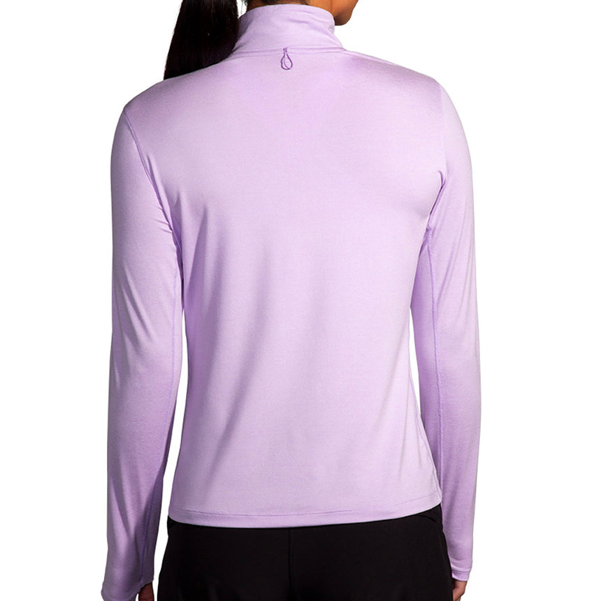 Brooks Dash Half Zip 2.0 Women's Running Top - Htr Purple